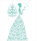 Butterflies Gown Princess Art