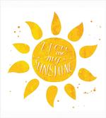 Sun Romance Words White