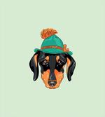 Hipster Dog and Hat