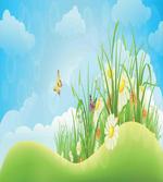 Spring Meadow Hills Cartoon artwork