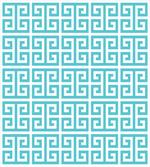 Blue and White Fret