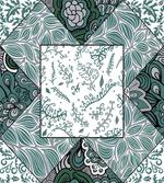 Leaves Chevron Flower Mix