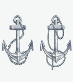 Vintage Sketch of Anchor
