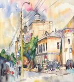 City Street Watercolors