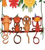 Animals Sitting Branch
