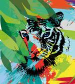 Abstract Bengal Tiger