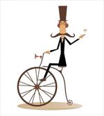 Gentleman Mustache Retro Bike