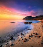Beach Pebbles Sunrise
