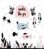 Under the Sea Fauna Cartoon