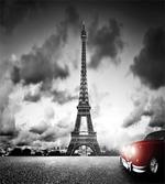 Eiffel Tower Cloudy Day