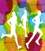 Runners in Watercolors