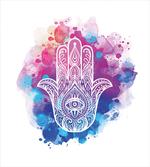 Watercolor Hamsa Art