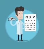 Doctor Holding Eyeglasses