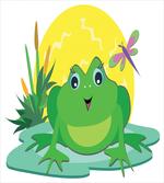 Animal on Leaf Cartoon Sun