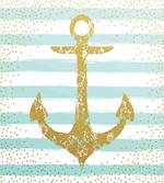Marine Golden Anchor