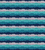 Ornamental Waves in Blue Tones