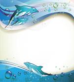 Dolphins Sea Waves Drops