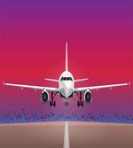 Take Off Plane Abstract Sky