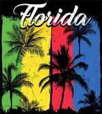 Grunge Palms Colorful