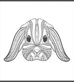 Boho Art Hare