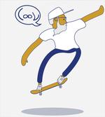 Cool Hipster Skater Urban