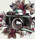 Watercolor Exotic Blooms