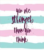 Watercolor Stripes Typography artwork