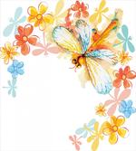 Vintage Spring Dragonfly