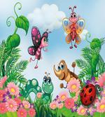 Butterfly Ladybug Worm