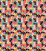 Doodle Colorful Town