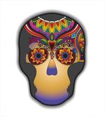 Colored Flower Skull artwork