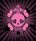 Skull Grunge Pop Art