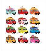 Colorful Food Trucks