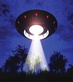 Night Scenery with Aliens Space