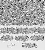Sketchy Wavy Sea