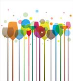 Wine Colorful Glasses artwork