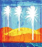 Tropic Beach Palms