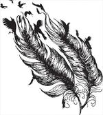 Flying Bird Silhouettes
