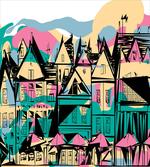 Hand Drawn Streets Houses