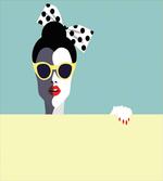 Retro Pop Art Young Woman