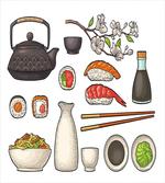 Japan Teapot Sakura Sushi