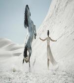 Lady with White Horse