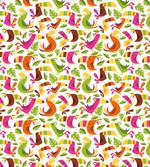 Colorful Retro Island Birds
