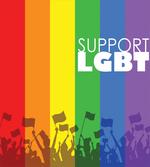 Support LGBT Celebration Flag