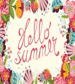 Hello Summer Garden Art artwork