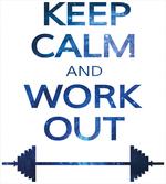 Keep Calm and Work artwork