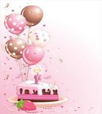 Strawberry Cake Balloons