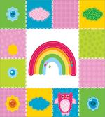 Squares Rainbow Nature artwork