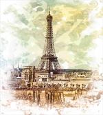 Eiffel Tower Skyline