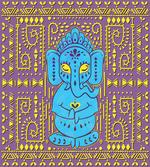 Elephant Tribal Art Retro